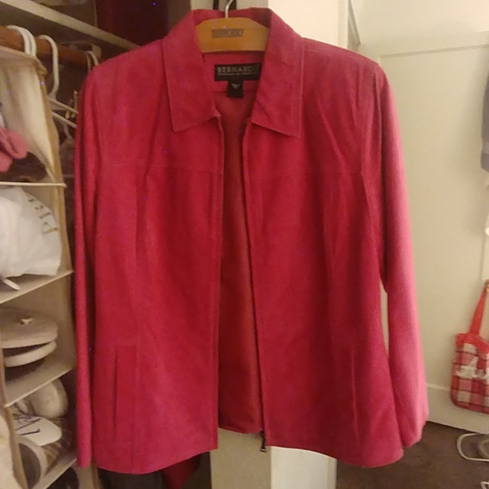 Bernardo (for Nordstrom's) Pink Suede Jacket